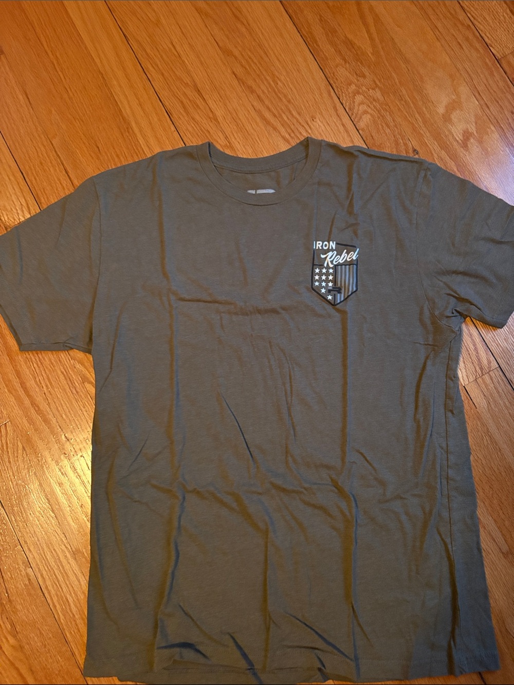 Olive Green Short Sleeve Logo Tee